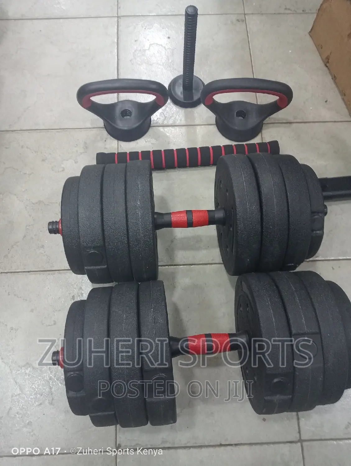 Adjustable 40kg Kettlebell - Dumbbell - Barbell - Push Up