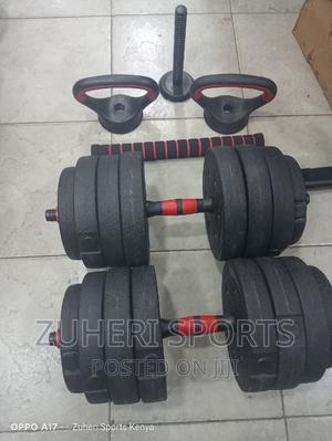 Adjustable 40kg Kettlebell - Dumbbell - Barbell - Push Up - thumbnail 2