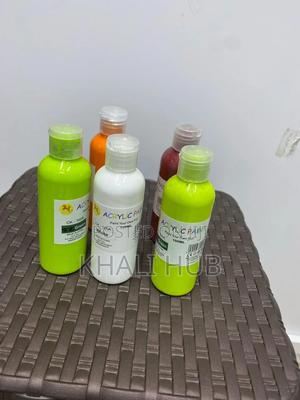 Orange Acrylic Paint 100ml White Acrylic Paint 100ml - thumbnail 2
