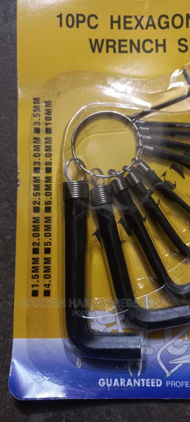 Allen Key Hex 10 Pc Set - thumbnail 2