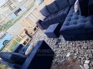 7 Seater Sofa Black