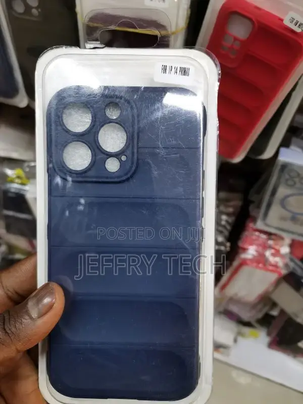 iPhone 14 Pro Max Puff Case-Clear Blue