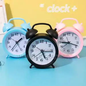 *Cute Alarm Clock With Large Analog Battery Operated Clock