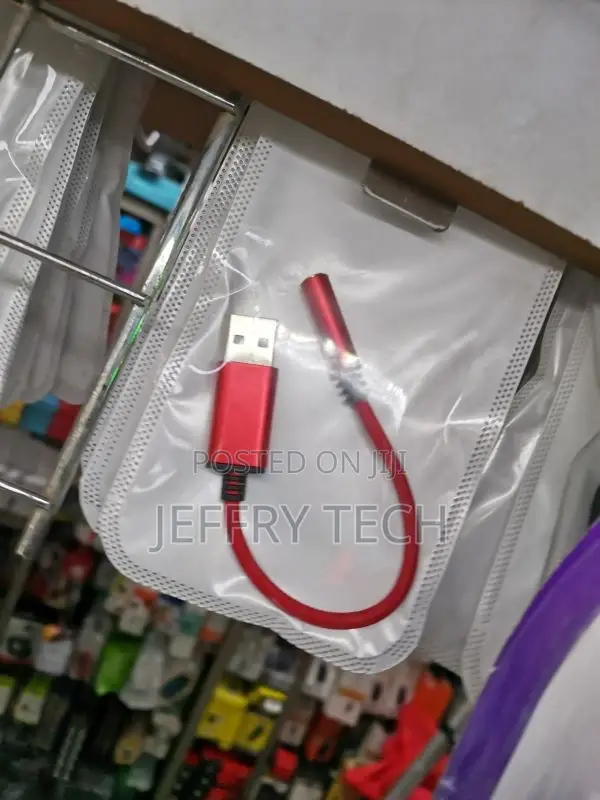 USB Male to 3.5mm Female AUX Audio Cable
