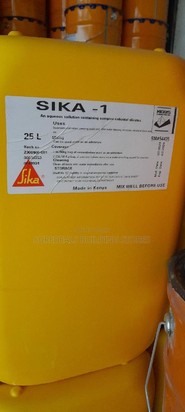 SIKA 1-Liquid Waterproofing Admiture for Concrete Motor - thumbnail 3