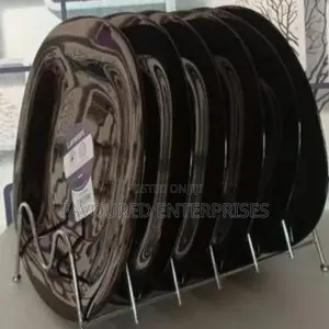 Luminarc Set of 6 Luminarc Black Quadra Plates