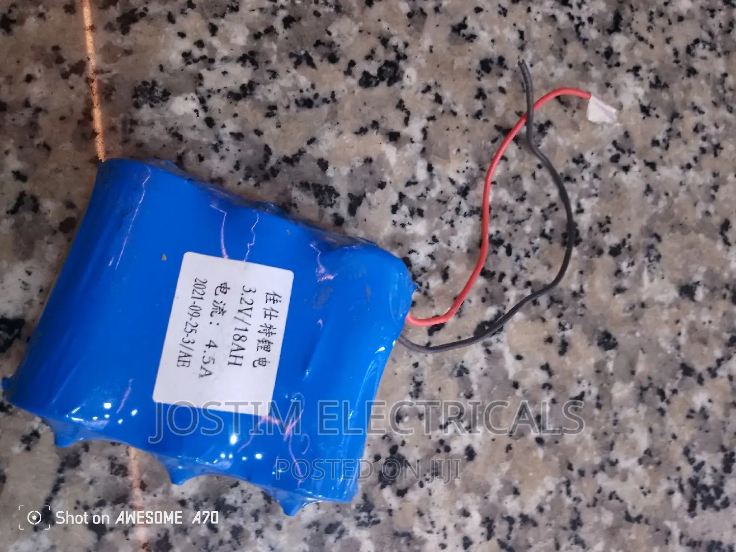 Lithium Battery 3.2v, 18AH