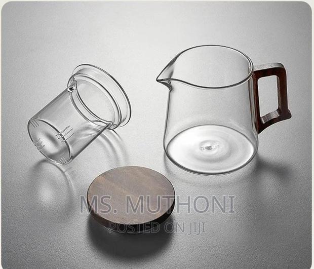 550 Ml High Borosilicate Teapot With Walnut Handle* - thumbnail 3