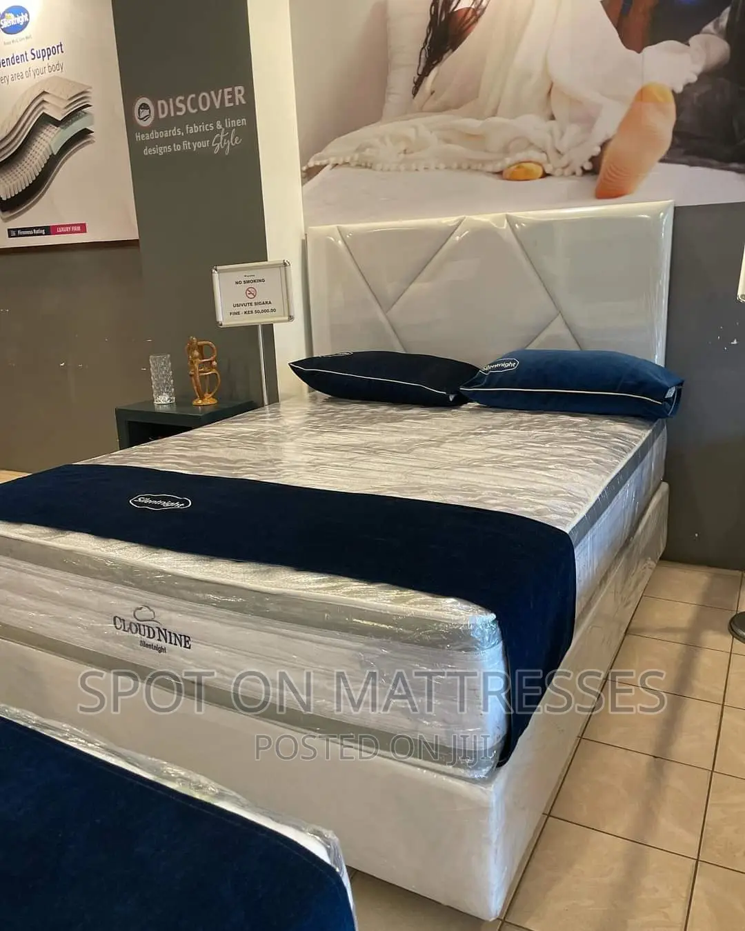 5by6 Toptier Cloud 9 Silentnight Spring Mattress.