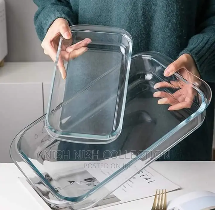 2 Piece Glass Baking Tray