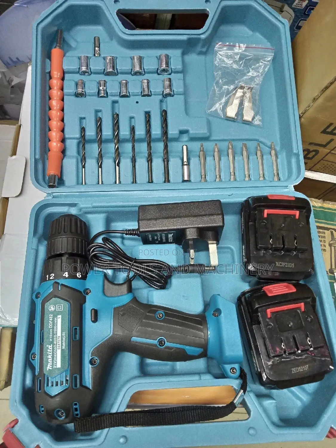 21v Makita Cordless With Two Batteries and Accessories