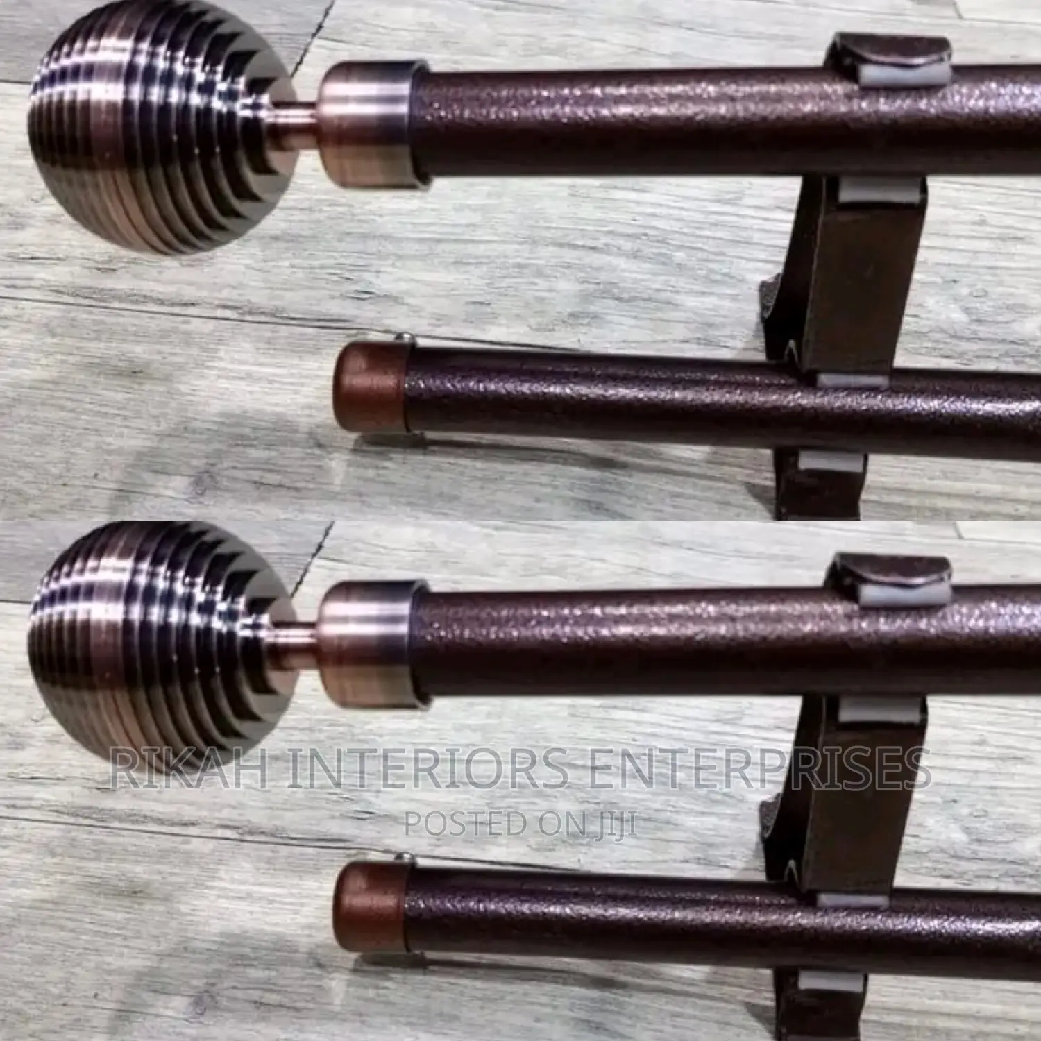Brown Juakali Power Coated Juakali Curtain Rods Curtain Rods
