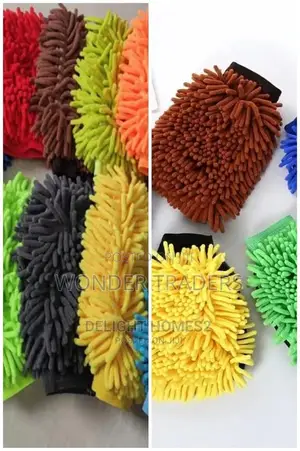 Car Wash Cleaning Gloves Super Fiber Towel Chenille