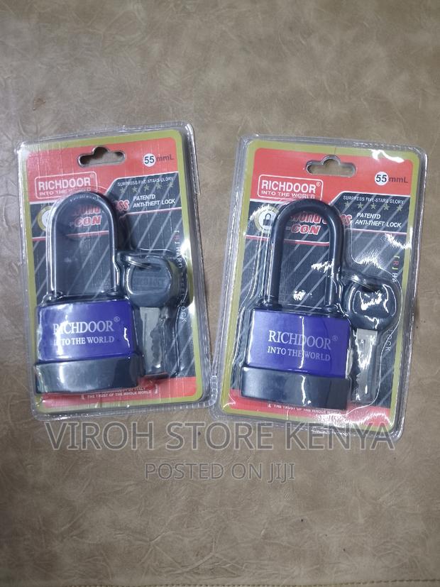 Long Shackle Richdoor Padlock 55mm Water Resistant Lock