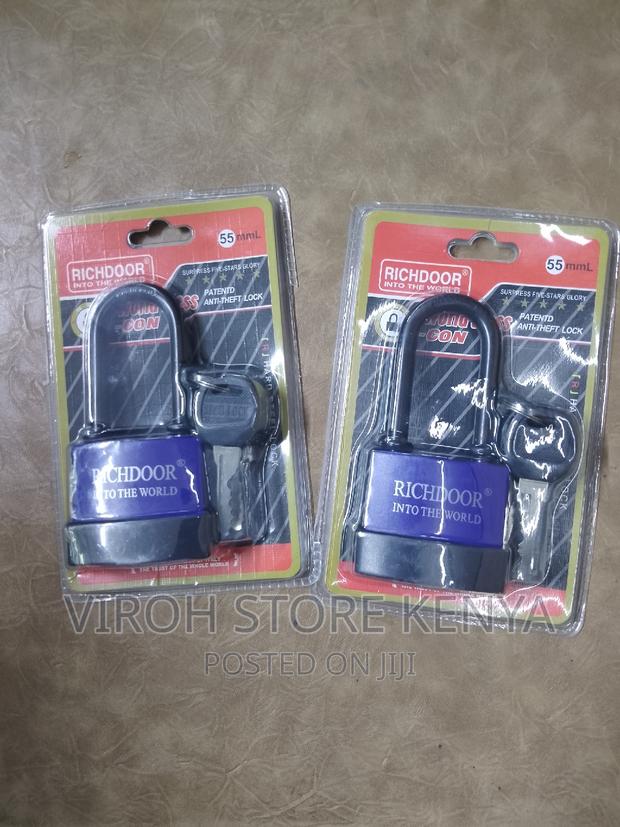 Long Shackle Richdoor Padlock 55mm Water Resistant Lock - thumbnail 2