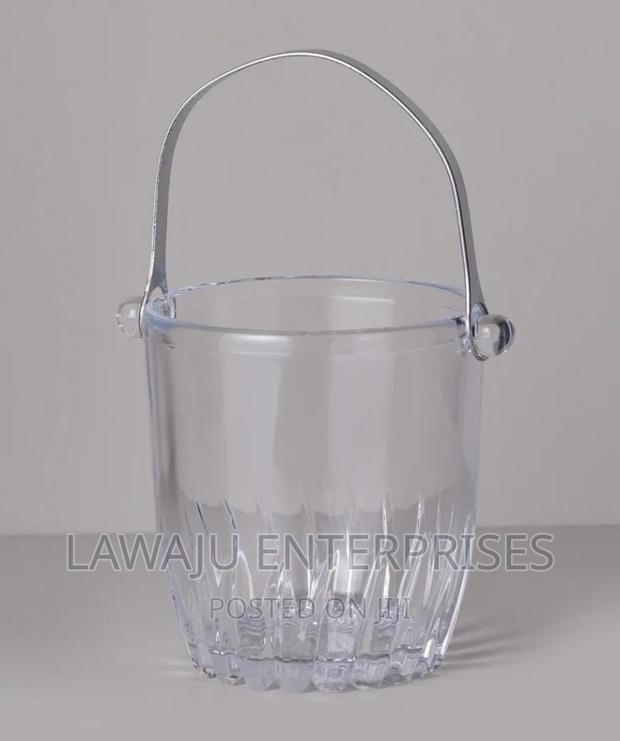Heavy Glass Ice Bucket