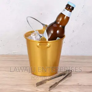 Steel Gold Ice Cube Bucket