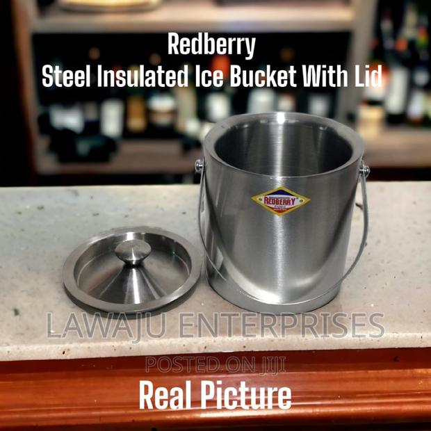 Redberry Stainless Steel Insulated Ice Bucket With Lid