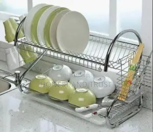 2 Tier Metallic Dishrack