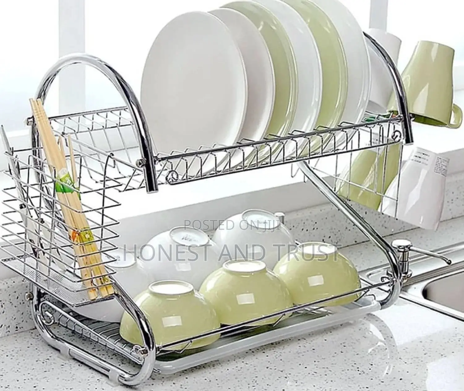 Assembled 2tier Dishdrainer