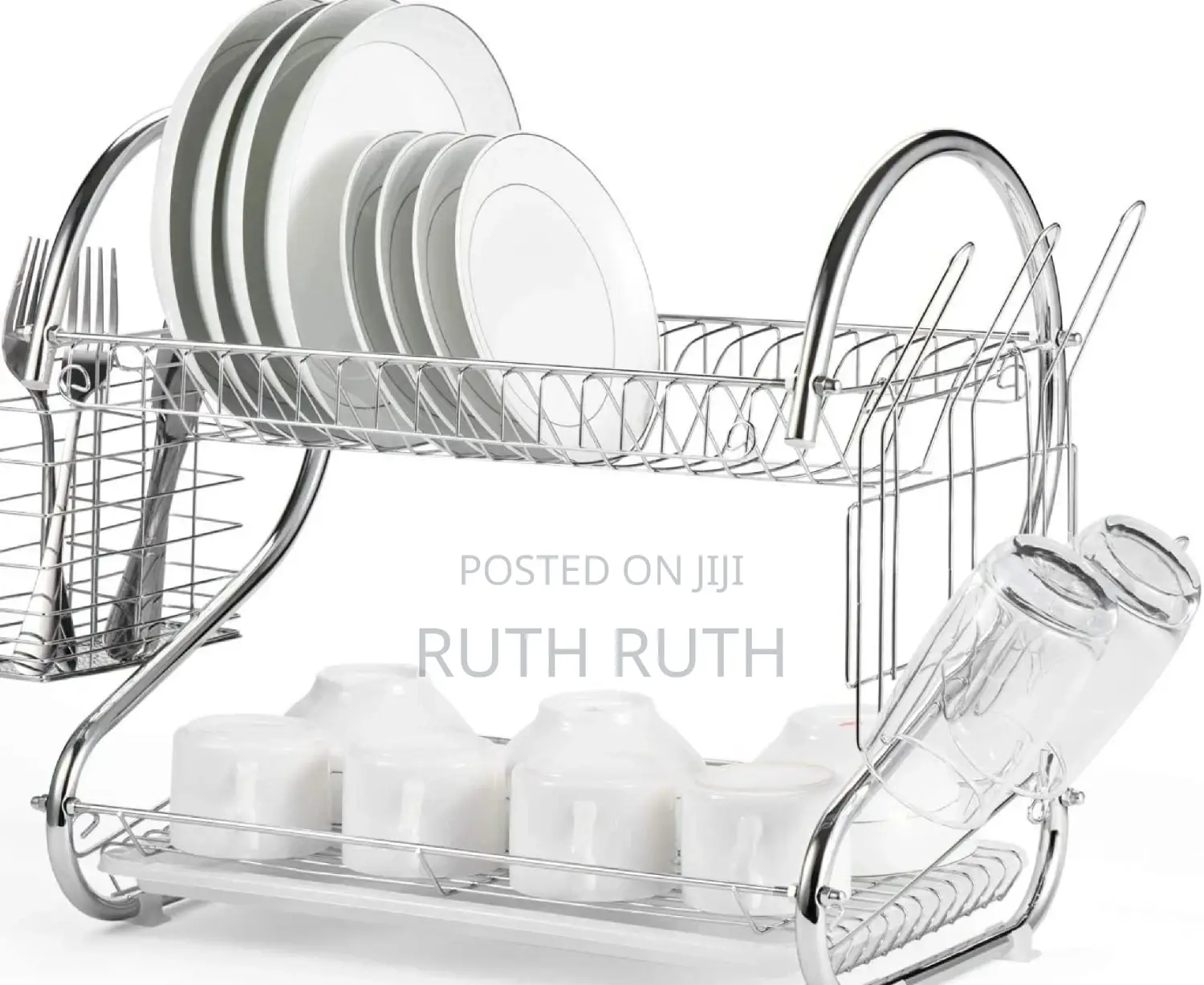 Stainless Steel 2 Tier Dishrack