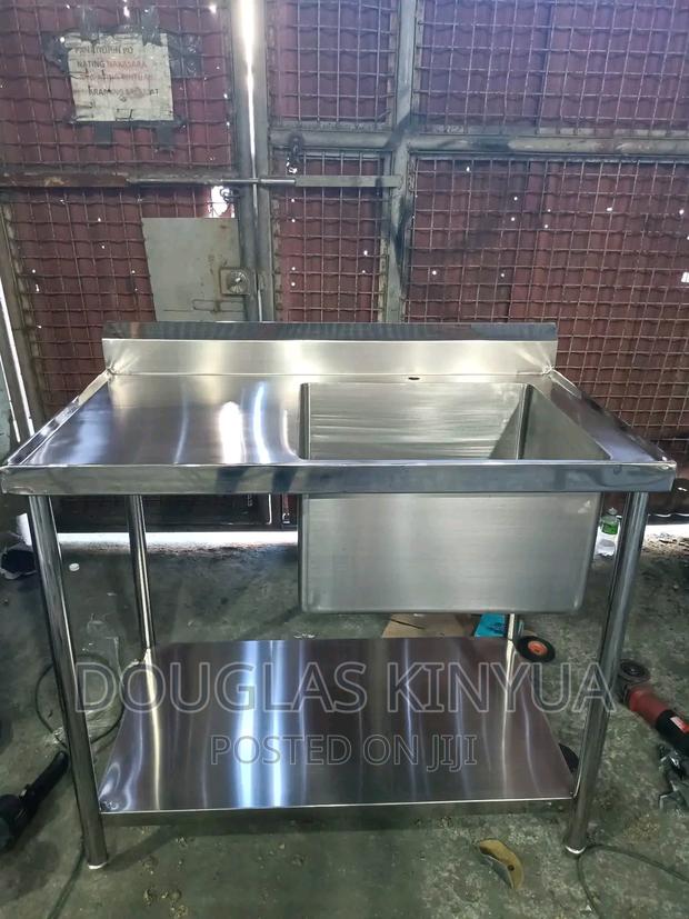 Ss Single Bowl Commercial Sink (Ss Sink). - main view