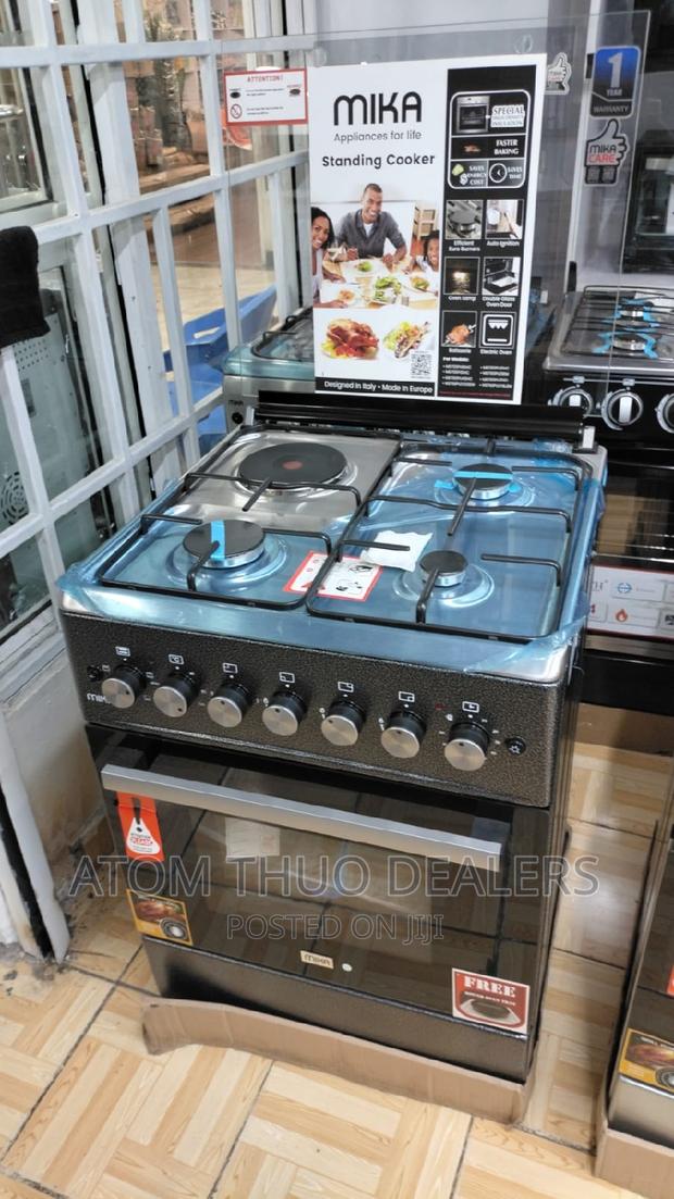 Mika 60×60 MST60PU31DSEM Standing Cooker Electric Oven - main view
