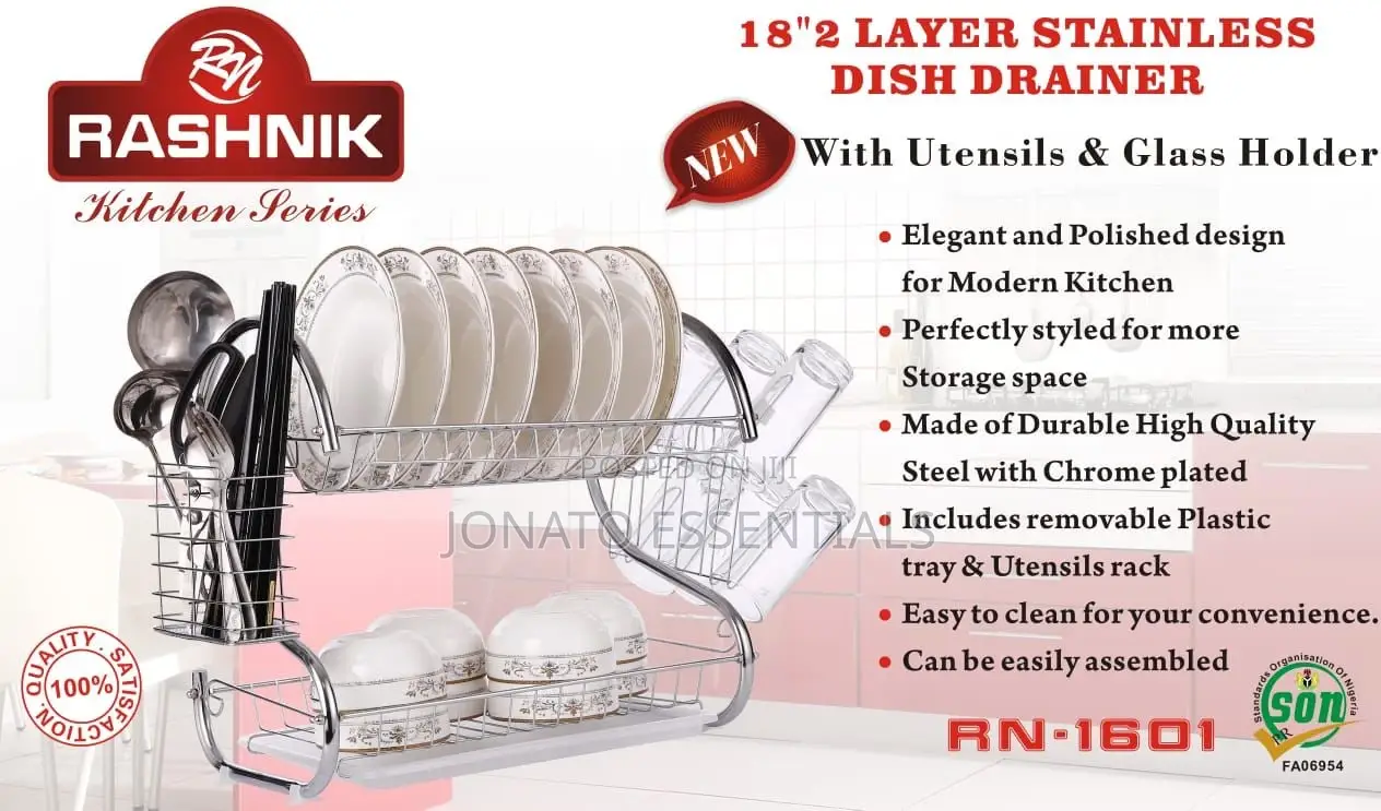 2 Tier Dish Rack and Organizer