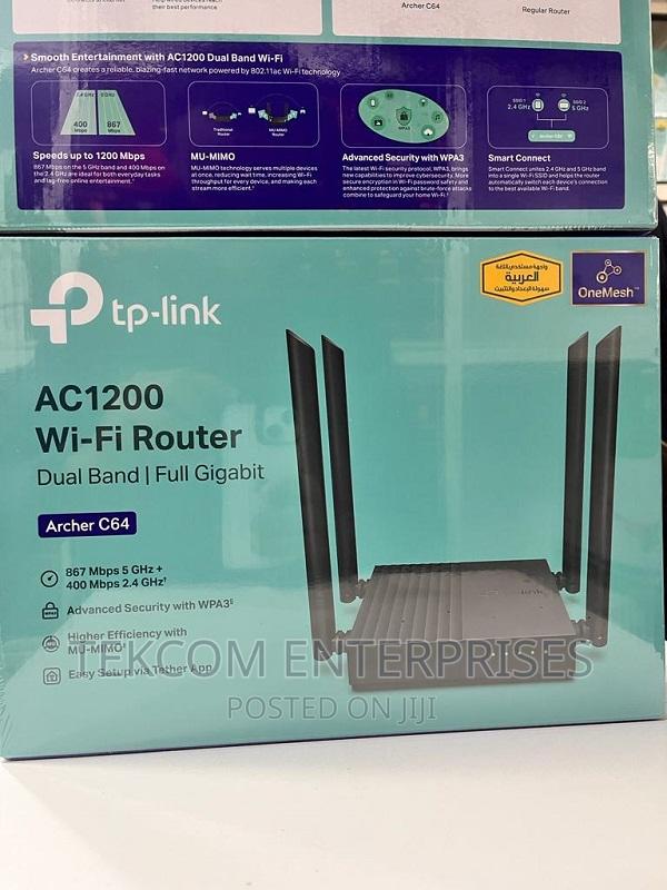 C64 Ac1200 Tp-Link Archer C64 Ac1200 Wireless Router - main view