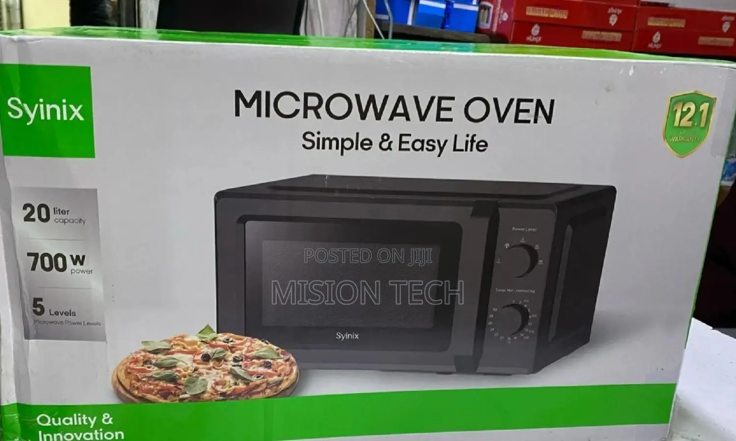 Brand New 700 W Syinix Manual Microwave Oven