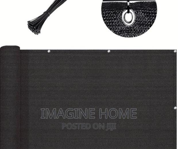 Black Balcony Privacy Shield - main view