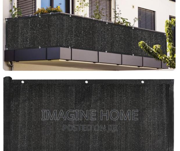 Black Balcony Privacy Shield - thumbnail 2