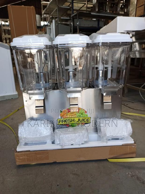 White 3 Taps Juice Dispenser - main view