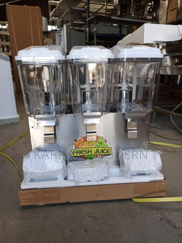 White 3 Taps Juice Dispenser - thumbnail 2