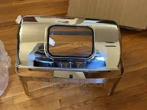 9L Heavy Stainless Steel Silver Roll Top Chaffing Dishes