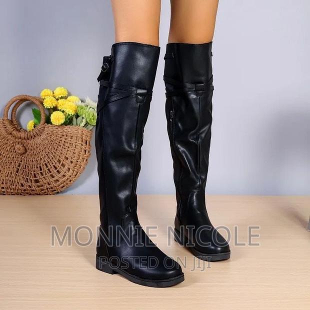 Knee Length Boots- Black - thumbnail 3