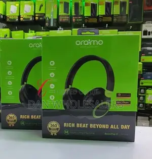 Oraimo Boompop 2 Over Ear Wireless Headphone - Black