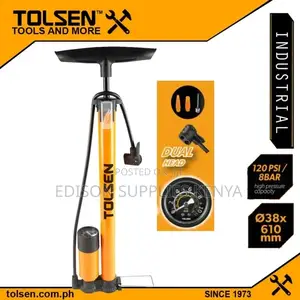 Bike Pump With Gauge 120psi Tolsen Hand Ball Bicycle Pump Heavy Duty