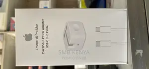25W Usb-C Power Adapter and Usb-C to C Cable for iPhone 15