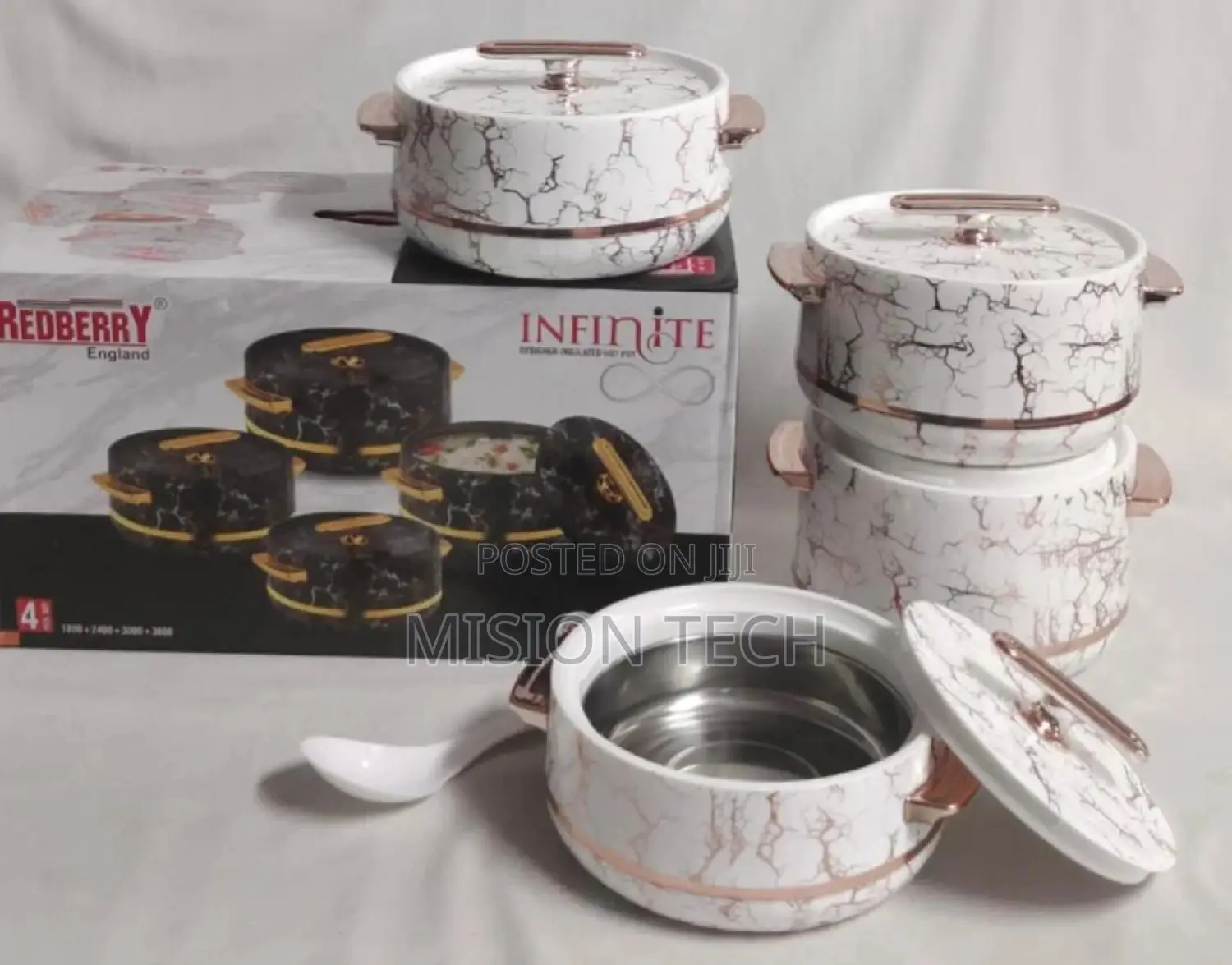 Set of 4 PCS Redberry Hotpots Set