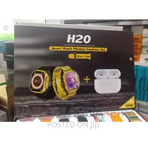 Smartwatch With 7 Straps, Earpods and Screen Protector