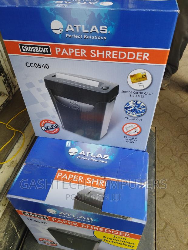 Atlas CC0540 Cross Cut 6 Sheet Paper Shredder - main view