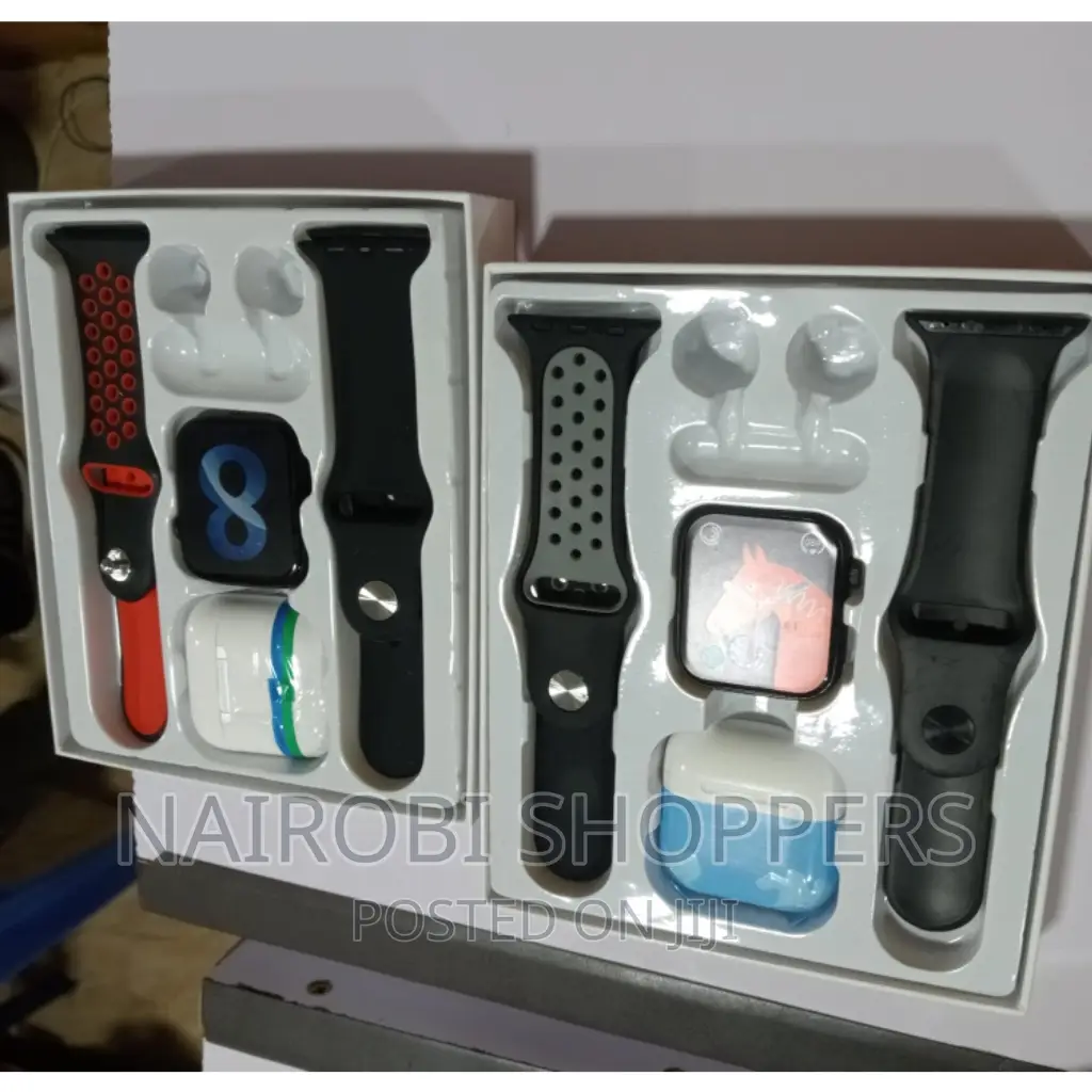 Smartwatch With Bluetooth Earpods Extra Casing