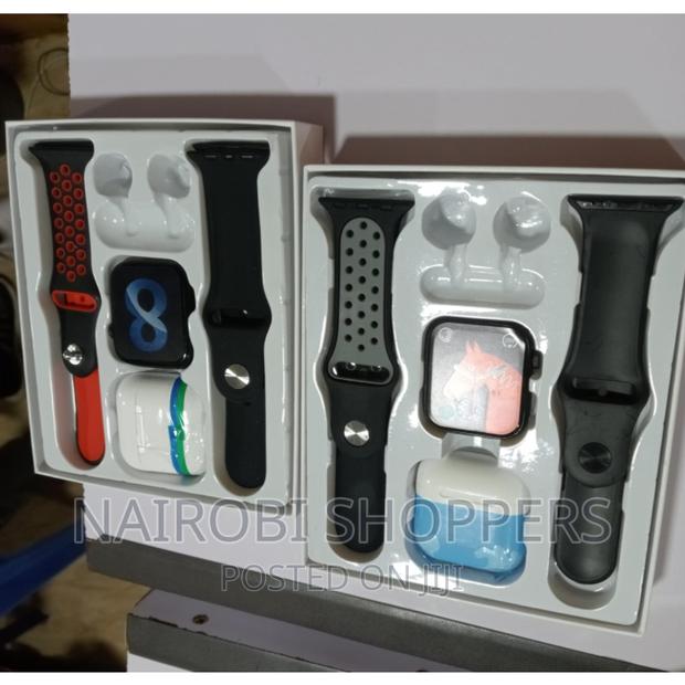 Smartwatch With Bluetooth Earpods Extra Casing