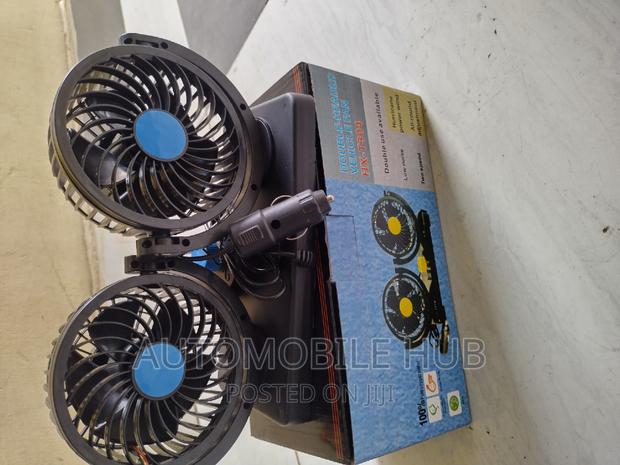 Car Double Fan Rotating 360