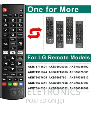 Universal Remote for LG Smart TV, Compatible With All LG TV.