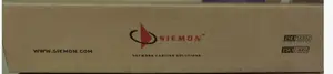 Siemon Z6as-PNL- Zmax 24 Port Cat 6a Shielded Patch Panel 1rm Black