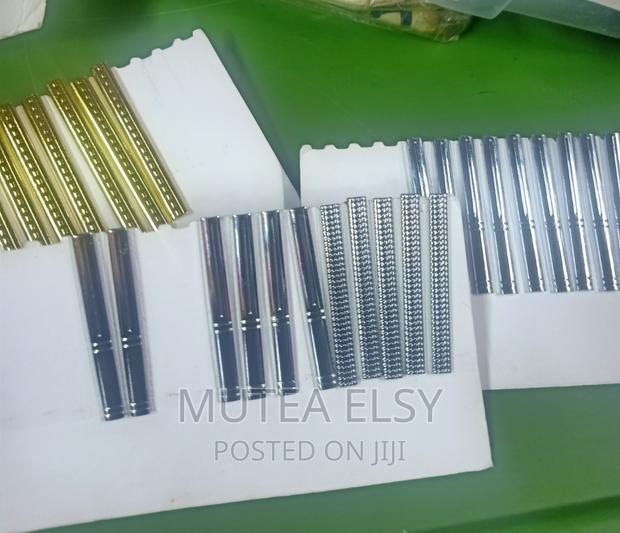 Gold Silver Dotted Tie Clips - main view