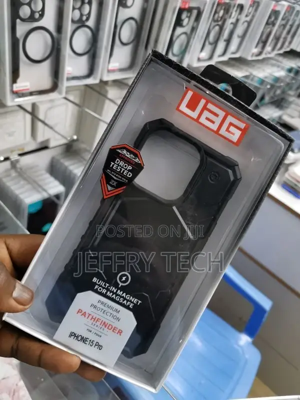 UAG Pathfinder Ultimate iPhone 15 Pro Case: Clear Ash/Black