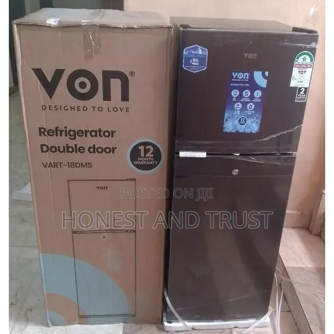 Von 138litre Double Door Refrigerator